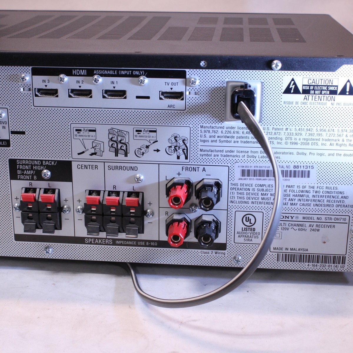【極美品】SONY STR-DH710 Sony Multi Channel AV Receiver STR-DH710 7ch Amplifier | eBay