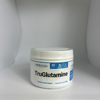 PEScience TruGlutamine Unflavored 5.3 Oz (150 Grams) Brand New  Exp 1/25