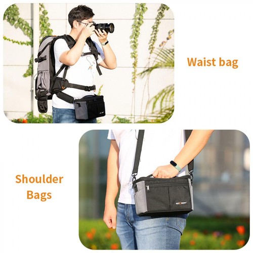 K&F concept camera backpack large waterproof for hiking DSLR with rain cover - Picture 5 of 11