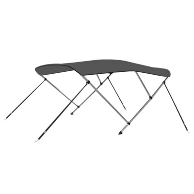 3-Bow Bimini Top Bootsdach Dach Boot Yacht Anthrazit 183x196x137 cm