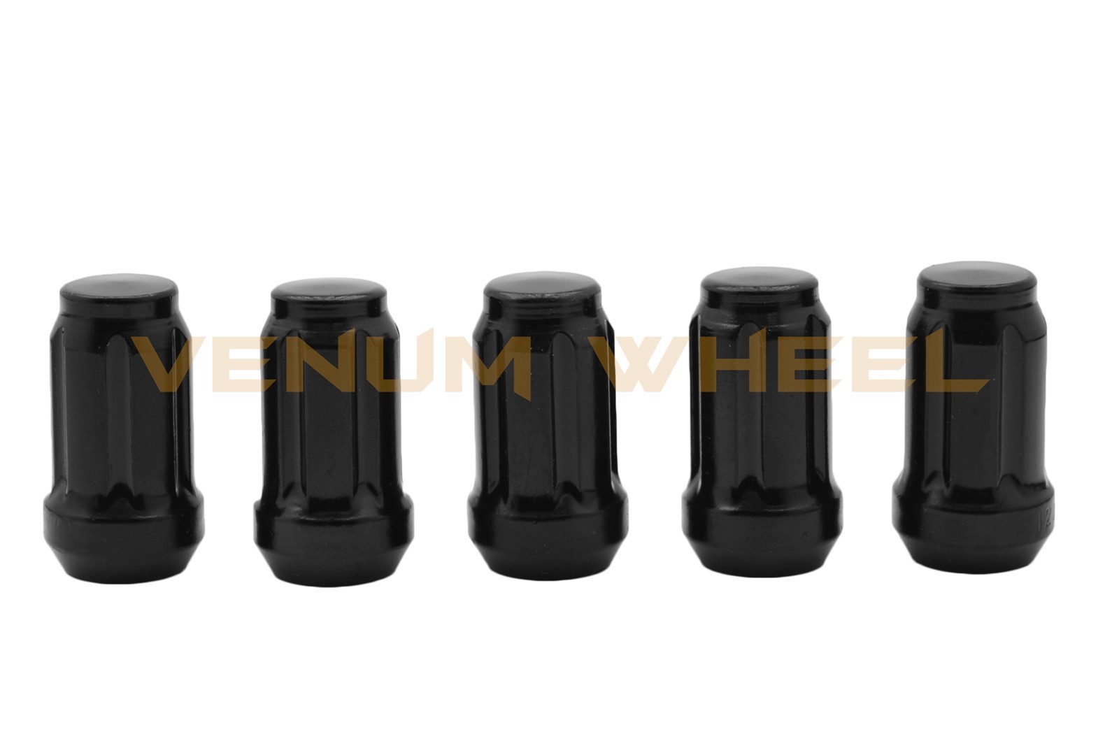 Black 12x1.25 Black Spline Lug Nuts +Keys For 5 Lug Nissan Maxima
