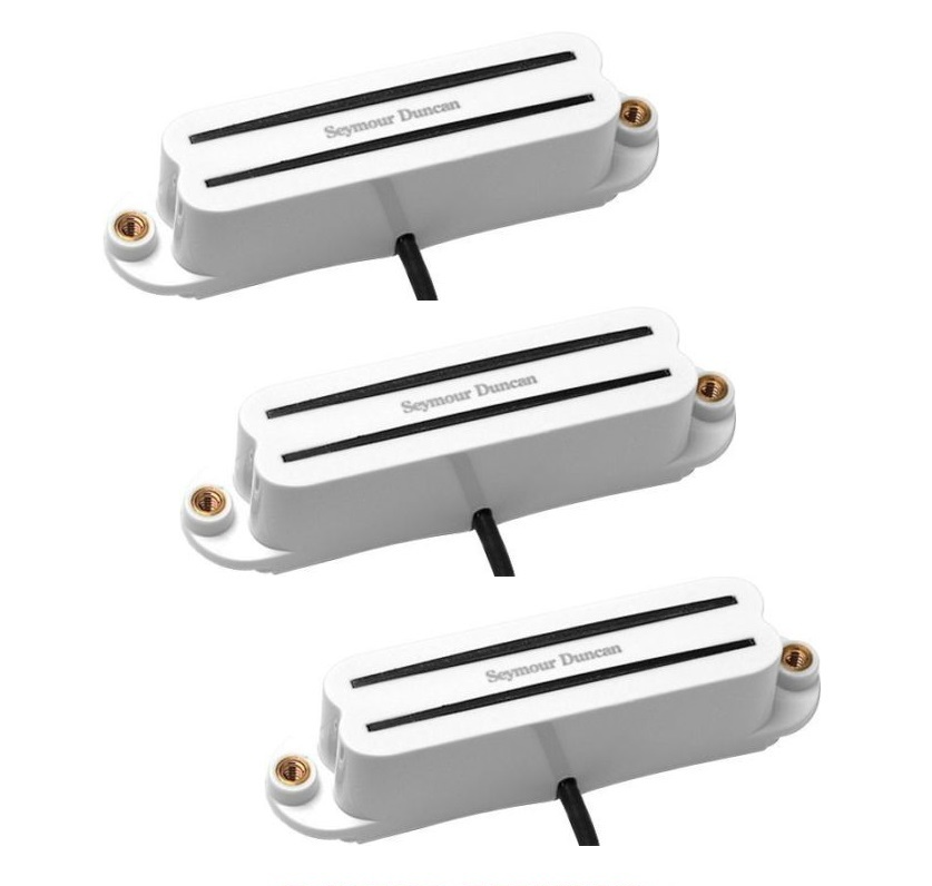 Seymour Duncan SHR-1 Hot Rails For Strat Pickup Set In White SHR