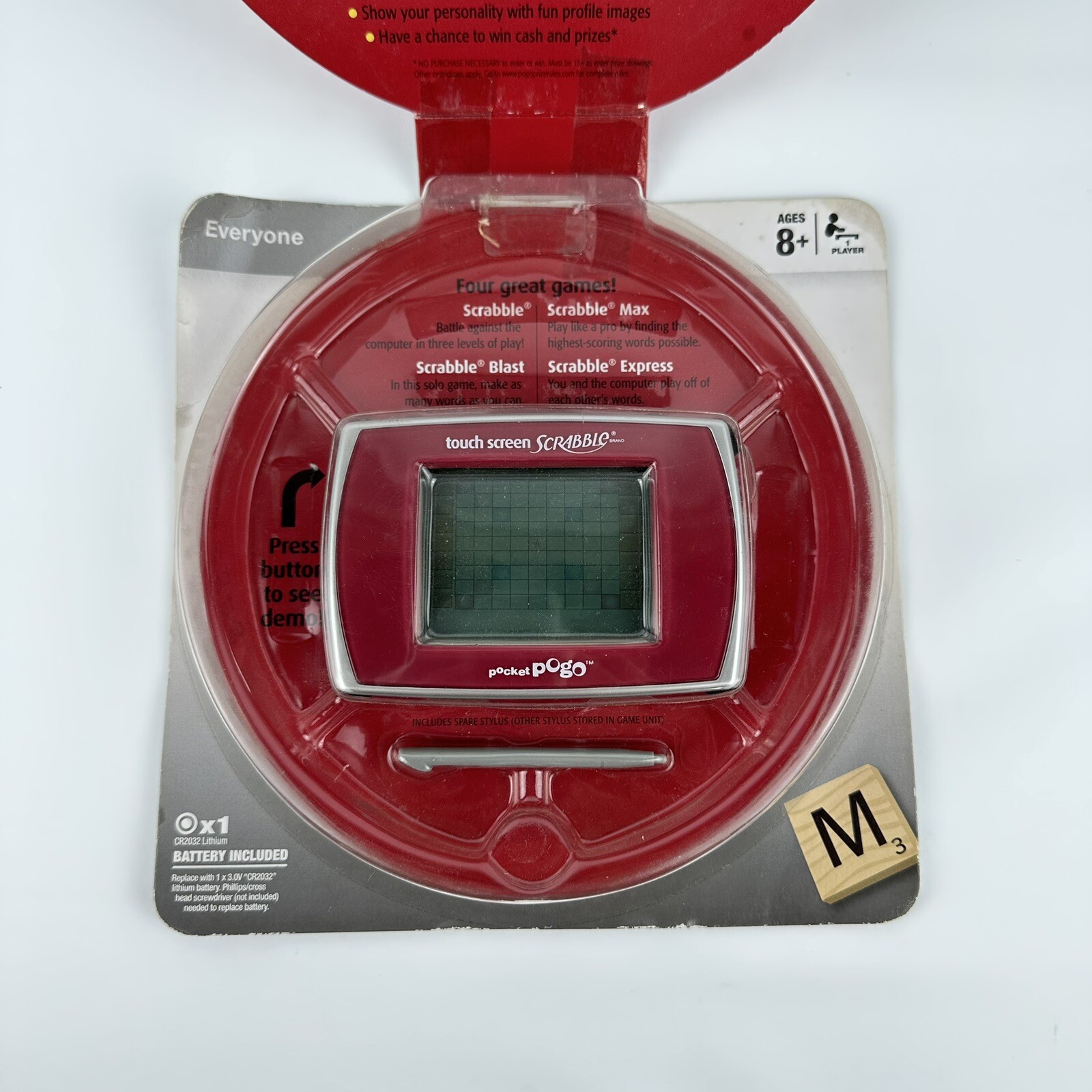 Hasbro Scrabble Crossword Touch Screen Handheld Electronic Game 2009 Pocket Pogo 653569396888 eBay