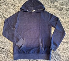 Men  s Blue Knit Sweatshirt Hoodie Size Small
