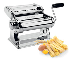 PEDRINI Macchina per Pasta Fresca Manuale – Rullo Regolabile + Tagliolini 2mm e