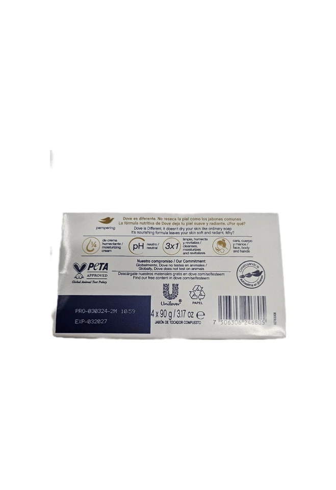 2x DOVE Pampering Beauty Cream Bar 4 X 90g (8 Bars Total) - Image 4 of 4