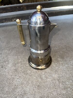 VEV VIGANO KONTESSA STOVETOP ESPRESSO ITALIAN COFFEE MAKER POT SS