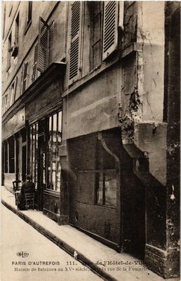 CPA PARIS d'autrefois 4e Rue de l'Hotel de Ville. Rue de la Foulerie (463966)