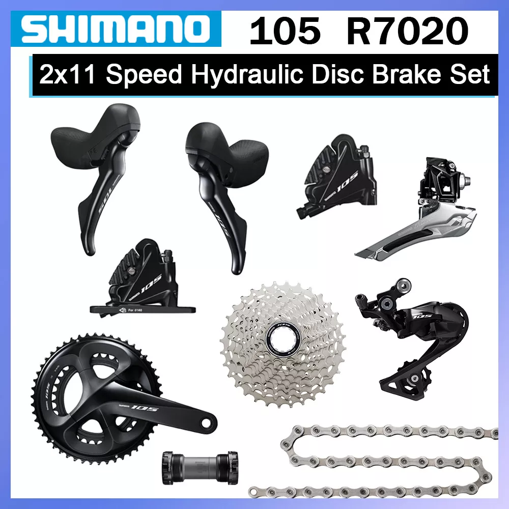 New Shimano 105 R7000/R7020 2x11-Speed Groupset Hydraulic Disc
