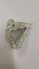 TC Irish Celtic Harp Cap Badges/Glengarry Hat Badge Pin Silver/Brass,Military