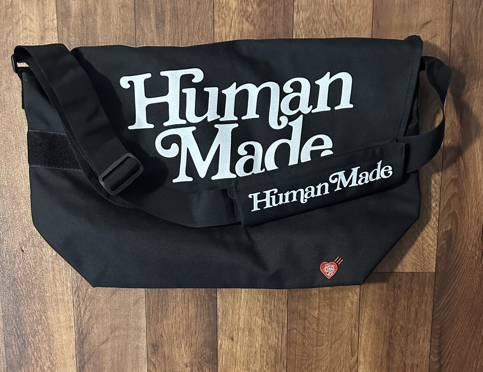 Human Made Messenger Bag Black Crossbody