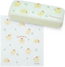 Sanrio Glasses Case Series Pompompurin Makeup Case with Glasses Cloth, 0555
