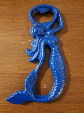 Vintage Cast Iron Bottle Opener Handheld Mermaid Bottle Opener