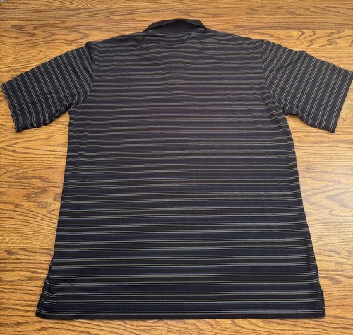 Pebble Beach Polo Golf Shirt Mens L Performance Black Pima Cotton Blend - Picture 6 of 9