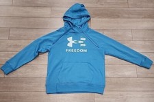 Under Armour 1370026-183 Med Freedom Rival Womens Siz Medium Chicago Blue Hoodie