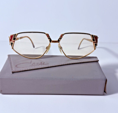 Original Vintage Cazal MOD. 238 COL. 370 Eyeglass Frames   1970s Geometric Style