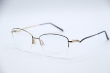 NEW CHARMANT TITANIUM PERFECTION CH29110 BROWN NAVY AUTHENTIC EYEGLASSES 53-19