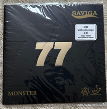 NEW, Saviga 77 Monster Long Pips Table Tennis Rubber Sheets without Sponge Black