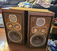 Klh Model 5 Vintage Speakers Walnut All Original