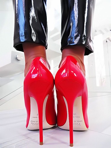 1969 Made in Italy IT So Kate High Heels Pigalle Pumps Schuhe Leder B4 Rot 35-45 - Bild 19 von 24