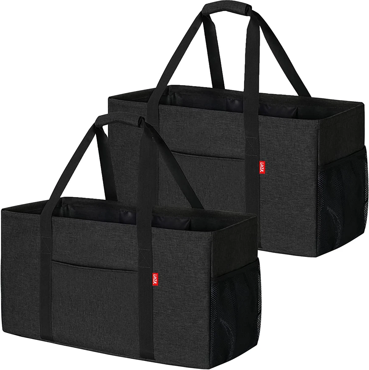 Large utility sales tote with zipper