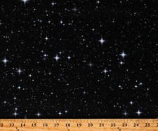 Estampado de tela de algodón estrellas cielo nocturno cielo estrellado galaxia espacio exterior por D778.79
