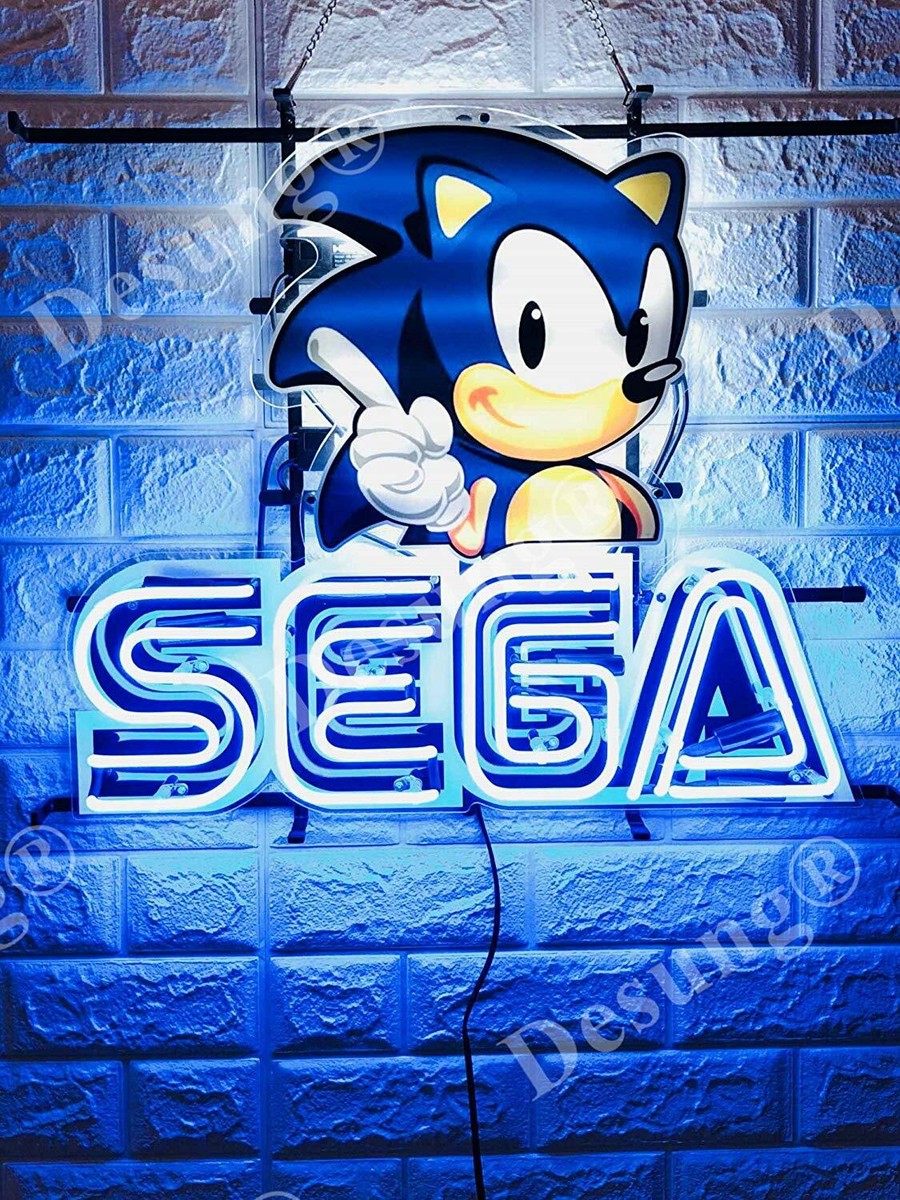 店頭用 SEGA ソニックザヘッジホッグ 看板 ディスプレイ ライト 照明 Yahoo!オークション - 希少 当時物 店頭用 SEGA セガ ソニック