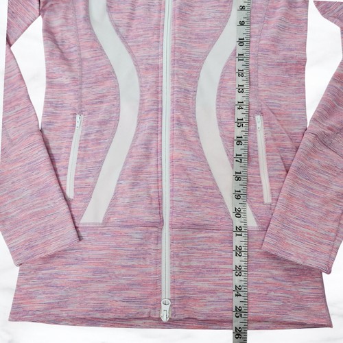 Lululemon In Stride Jacket Wee Are From Space White April Multi Pockets Size 4 - Picture 15 of 19