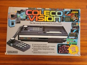 VTG COLECO VISION 2400 CONSOLE SYSTEM, BOX, MANUALS, 3 VIDEO GAME ORIGINAL RARE