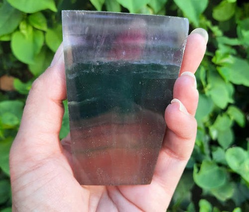 Rainbow Fluorite Charging Plate, Soul Purpose, Clarity, Intuition - Photo 9 sur 11