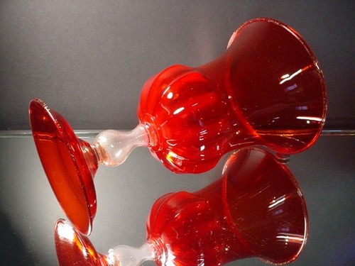 Venini ? Venetian Glass Hand Blown Ruby Red Paneled Urn Zecchin Cappellin Italy - Picture 5 of 7