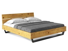 Kufenbett Massivholzbett Bett mit Kufenfuß Thermo-Fichte CURBY NATUR od VINTAGE