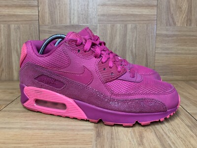 RARE❤️ Nike Air Max 90 Fireberry Pink Sz 7.5 Women's Running