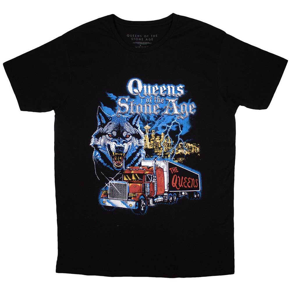 Queens of the Stone Age Tシャツ+タオル セット Queens Of The Stone Age Wolf Skyline T-Shirt Black New | eBay
