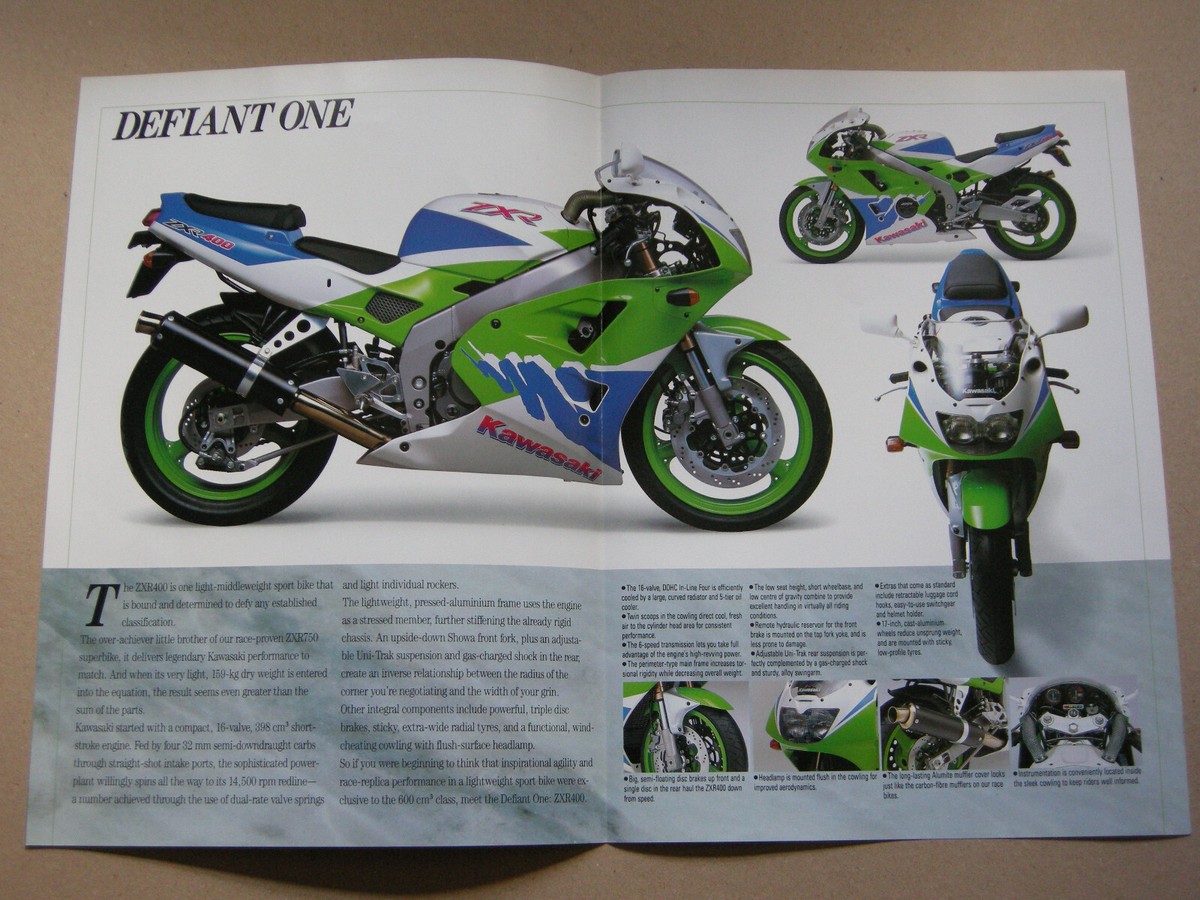 Kawasaki ZXR400-L3 1993 Sales brochure , original. No. 99948-1203