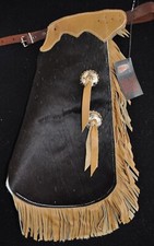 Custom Made Leather Kid's Chinks/Hair On Hide Kid's Chaps/Quick Ship Made in USA