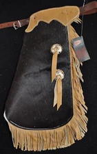 Custom Made Leather Kid's Chinks/Hair On Hide Kid's Chaps/Quick Ship Made in USA