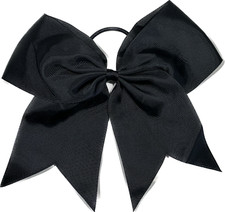 Black Ponytail Hair Bow Cheer Bow Cheerleading NEW