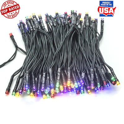 100 Count Micro LED String Lights Battery Operated Timer Indoor Outdoor ...