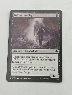 Magic the Gathering Einzelkarte Infestation Sage bespielt