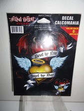 CAR DECALS-DEVIL/ANGEL 6 IN PACKAGE-NEW