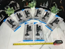 8 QTY! BULK-National Hardware N165-506 V1134 Black Sliding Bolt Door Gate Latch
