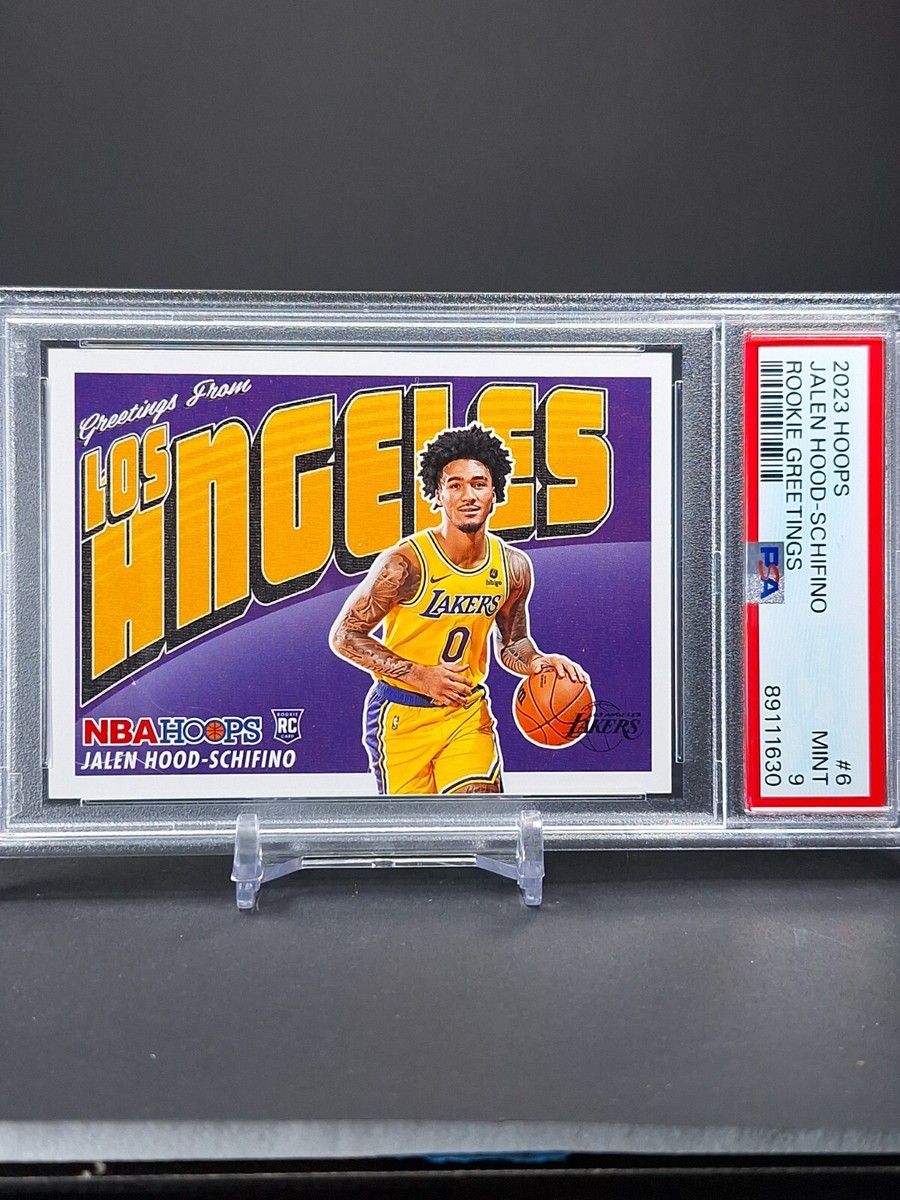 Greetings From Los Angeles Jalen Hood-Schifino Rookie Postcard PSA