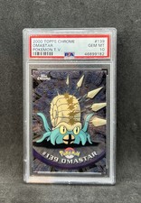 Pokemon Topps Chrome Amoroso PSA 10 - Pokémon Topps Chrome Omastar PSA 10