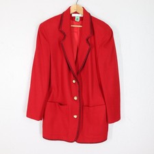 The Limited Wool Blazer S 3 Gold Button Front Pockets Lined Whipstitch Edges