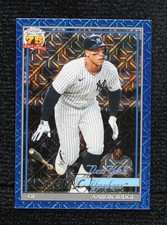 2026 Series 1 1991 Topps Chrome Silver Pack Mojo Blue Refractor Aaron Judge 7ba