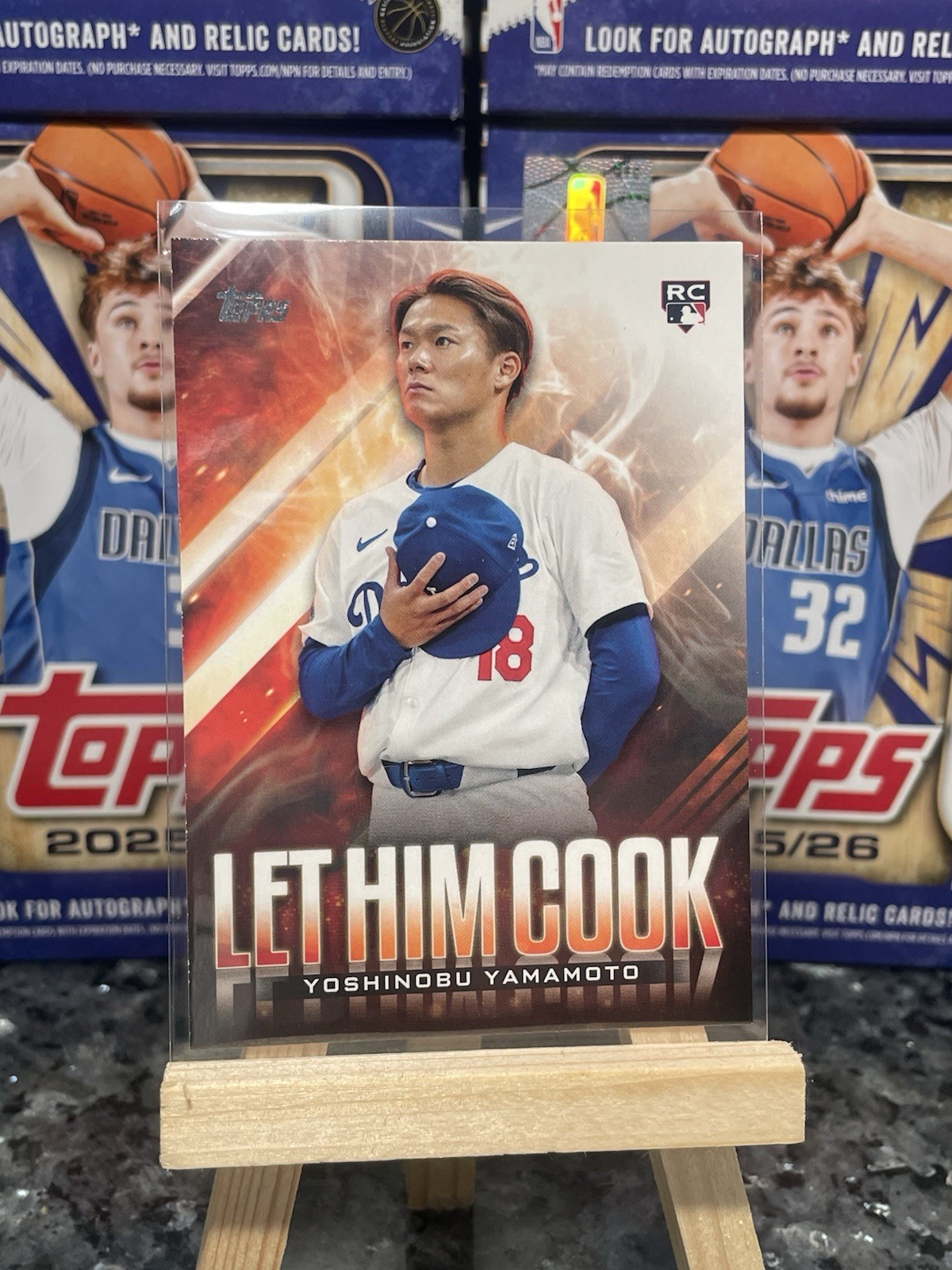 2024 Topps Update Series Yoshinobu Yamamoto Let Him Cook #LHC-15 RC Dodgers