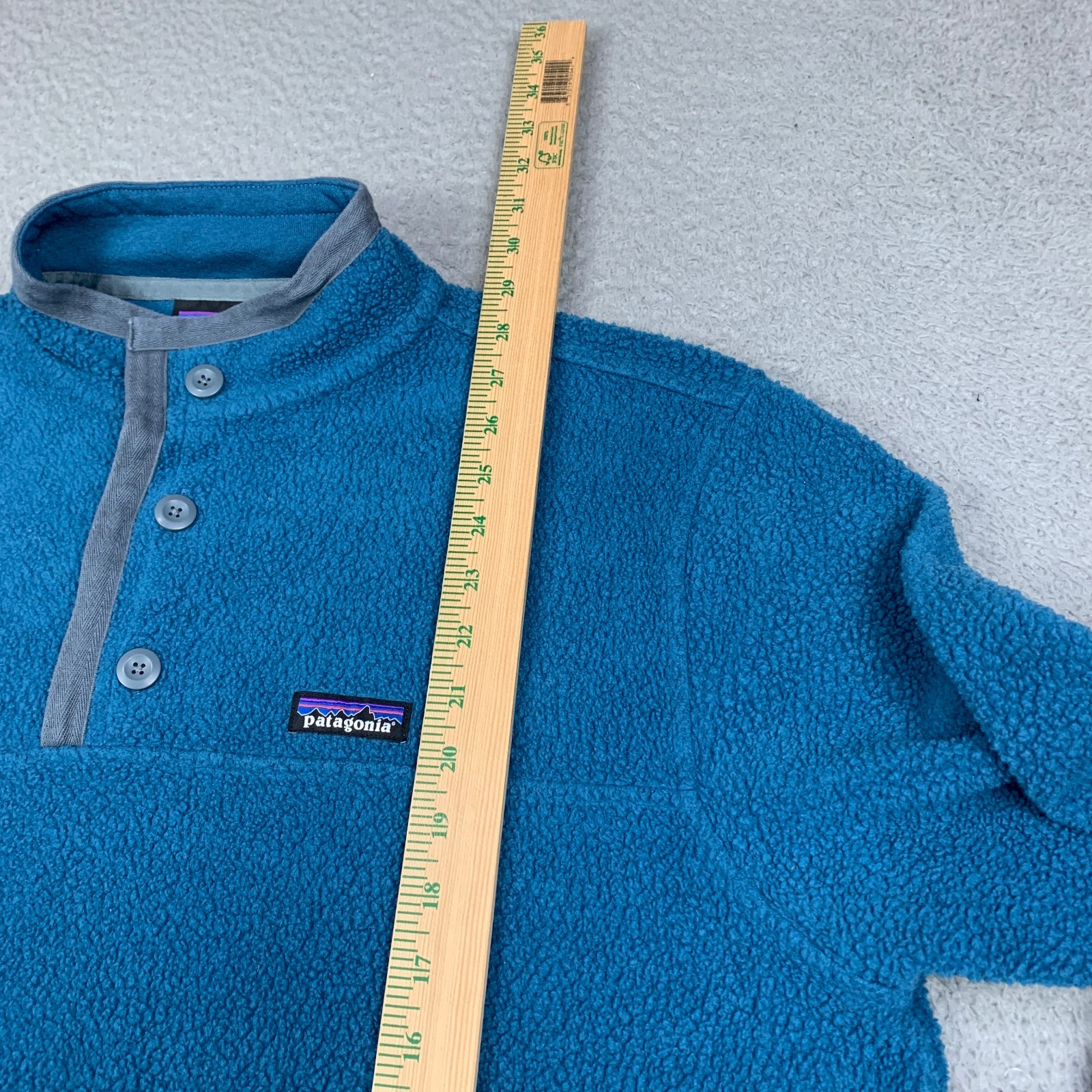 Patagonia Shearling Button Pullover Sweater Mens … - image 6