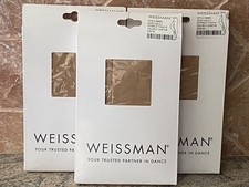  3 Weissman Adult Stirrup Tights  Style W695  Lt Suntan  Size SA  New