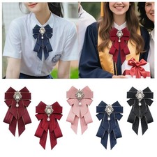 Ribbon Bow Brooch Necktie Pin Pre Tied Bow Tie Elegant Pin Decoration Bow Tie